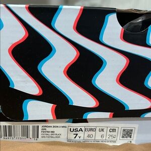 Jordan Zion 3 NRG with Red, Blue, and Black Accents